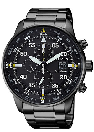  Shop Authentic Citizen Sports Eco Drive Black Dial Black Steel Strap Watch For Men - CA0695-84E - Luxxuri