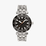  Shop Authentic Versace Greca Sport Quartz Black Dial Silver Steel Strap Watch For Men - VEZ300321 - Luxxuri