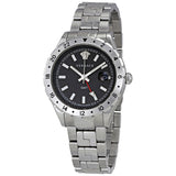 Shop Authentic Versace Hellenyium GMT Black Dial Silver Steel Strap Watch for Men - V11020015 - Luxxuri