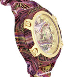 Shop Authentic Versace Icon Active Chronograph Quartz Gold Dial Red Leather Strap Watch For Men - VEZ701222 - Luxxuri