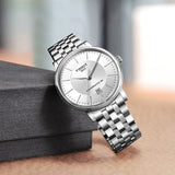  Shop Authentic Tissot T Classic Carson Premium Powermatic 80 White Dial Silver Steel Strap Watch For Men - T122.407.11.031.00 - Luxxuri