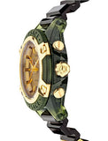  Shop Authentic Versace Icon Active Chronograph Gold Dial Black Silicone Strap Watch For Men - VEZ700321 - Luxxuri