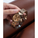  Shop Authentic Guess Rumour Quartz Rose Gold Dial Rose Gold Steel Strap Watch For Women - GW0613L3 - Luxxuri