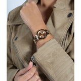  Shop Authentic Guess Rumour Quartz Rose Gold Dial Rose Gold Steel Strap Watch For Women - GW0613L3 - Luxxuri