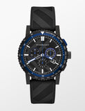  Shop Authentic Burberry The City Chronograph Black Dial Black Rubber Strap Watch For Men - BU9806 - Luxxuri