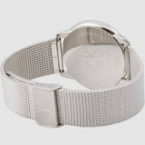  Shop Authentic Calvin Klein Minimal Silver Dial Silver Mesh Bracelet Watch for Men - K3M21126 - Luxxuri
