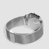  Shop Authentic Calvin Klein Minimal White Dial Silver Mesh Bracelet Watch for Men - K3M2112Y - Luxxuri