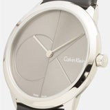  Shop Authentic Calvin Klein Minimal Black Dial Black Leather Strap Watch for Men - K3M211C3 - Luxxuri
