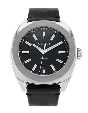  Shop Authentic Gucci GG2570 Black Dial Black Leather Strap Watch For Men - YA142206 - Luxxuri
