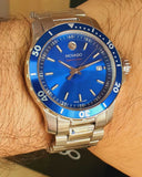  Shop Authentic Movado Series 800 Blue Dial Silver Steel Strap Watch for Men - 2600151 - Luxxuri