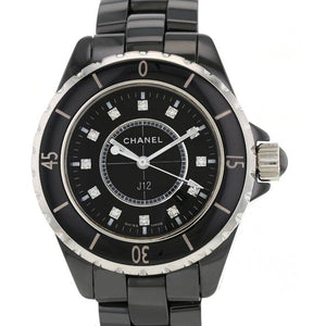  Shop Authentic Chanel J12 Quartz Diamonds Black Dial Black Steel Strap Watch for Women - J12 H1625 - Luxxuri
