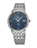  Shop Authentic Omega De Ville Prestige Co-Axial Orbis Blue Dial Silver Steel Strap Watch for Men - 424.10.40.20.03.001 - Luxxuri