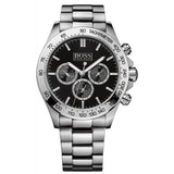  Shop Authentic Hugo Boss Ikon Black Dial Silver Steel Strap Watch for Men - 1512965 - Luxxuri