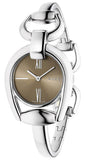  Shop Authentic Gucci Horsebit Collection Quartz Brown Dial Silver Steel Strap Watch For Women - YA139501 - Luxxuri