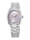  Shop Authentic Omega Seamaster Aqua Terra Quartz Purple Dial Silver Steel Strap Watch for Women - 220.10.28.60.60.001 - Luxxuri