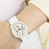  Shop Authentic Michael Kors Runway White Dial White Steel Strap Watch for Women - MK5145 - Luxxuri