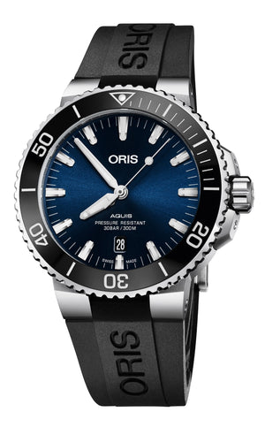 Shop Authentic Oris Aquis Date Blue Dial Black Rubber Strap Watch for Men - 0173377304152-0742464EB - Luxxuri