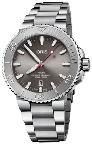  Shop Authentic Oris Aquis Date Relief Grey Dial Silver Steel Strap Watch for Men - 0173377304153-0782405PEB - Luxxuri