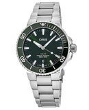  Shop Authentic Oris Aquis Date Green Dial Silver Steel Strap Watch for Men - 0173377304157-0782405PEB - Luxxuri