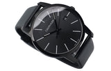  Shop Authentic Calvin Klein City Quartz Black Dial Black Leather Strap Watch for Men - K2G2G4CX - Luxxuri