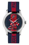  Shop Authentic Gucci Le Marche Des Merveilles Blue Red Dial Blue Red Nylon Strap Unisex Watch - YA126493 - Luxxuri