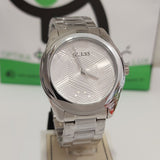  Shop Authentic Guess Cubed Analog Silver Dial Silver Steel Strap Watch For Women - GW0606L1 - Luxxuri
