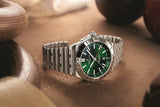  Shop Authentic Breitling Chronomat GMT 40 Green Dial Silver Steel Strap Watch for Men - A32398101L1A1 - Luxxuri