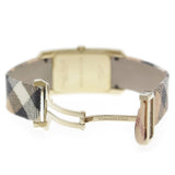  Shop Authentic Burberry Pioneer Champagne Dial Haymarket Beige Leather Strap Watch for Women - BU9407 - Luxxuri