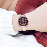  Shop Authentic Swarovski Crystalline Pure Black Dial Rose Gold Steel Strap Watch for Women - 5295334 - Luxxuri