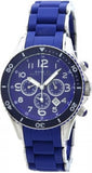  Shop Authentic Marc Jacobs Rock Chronograph Blue Dial Blue Silicone Strap Watch for Women - MBM2548 - Luxxuri