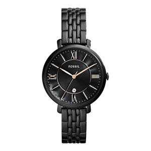  Shop Authentic Fossil Jacqueline Black Dial Black Mesh Bracelet Watch for Women - ES3614 - Luxxuri