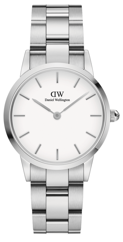  Shop Authentic Daniel Wellington Iconic Link White Dial Silver Steel Strap Watch for Women - DW00100203 - Luxxuri