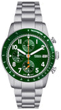  Shop Authentic Fossil Sport Tourer Chronograph Green Dial Silver Steel Strap Watch for Men - FS6048 - Luxxuri