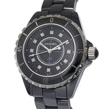  Shop Authentic Chanel J12 Quartz Diamonds Black Dial Black Steel Strap Watch for Women - J12 H1625 - Luxxuri