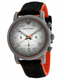  Shop Authentic Emporio Armani Chronograph Quartz Grey Dial Black Leather Strap Watch For Men - AR11174 - Luxxuri