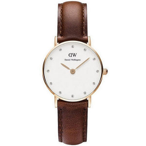  Shop Authentic Daniel Wellington Classy St Mawes White Dial Brown Leather Strap Watch For Women - DW00100059 - Luxxuri