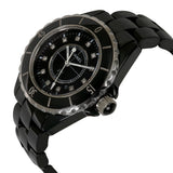  Shop Authentic Chanel J12 Quartz Diamonds Black Dial Black Steel Strap Watch for Women - J12 H1625 - Luxxuri