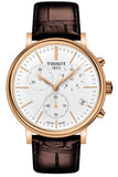  Shop Authentic Tissot Carson Premium Chronograph White Dial Brown Leather Strap Watch For Men - T122.417.36.011.00 - Luxxuri