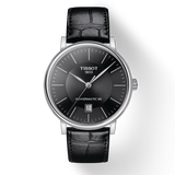  Shop Authentic Tissot Carson Premium Powermatic 80 Black Dial Black Leather Strap Watch For Men - T122.407.16.051.00 - Luxxuri