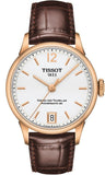  Shop Authentic Tissot Chemin Des Tourelles Powermatic 80 Lady Silver Dial Brown Leather Strap Watch For Women - T099.207.36.037.00 - Luxxuri