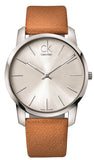  Shop Authentic Calvin Klein City Quartz White Dial Light Brown Leather Strap Watch For Men - K2G21138 - Luxxuri