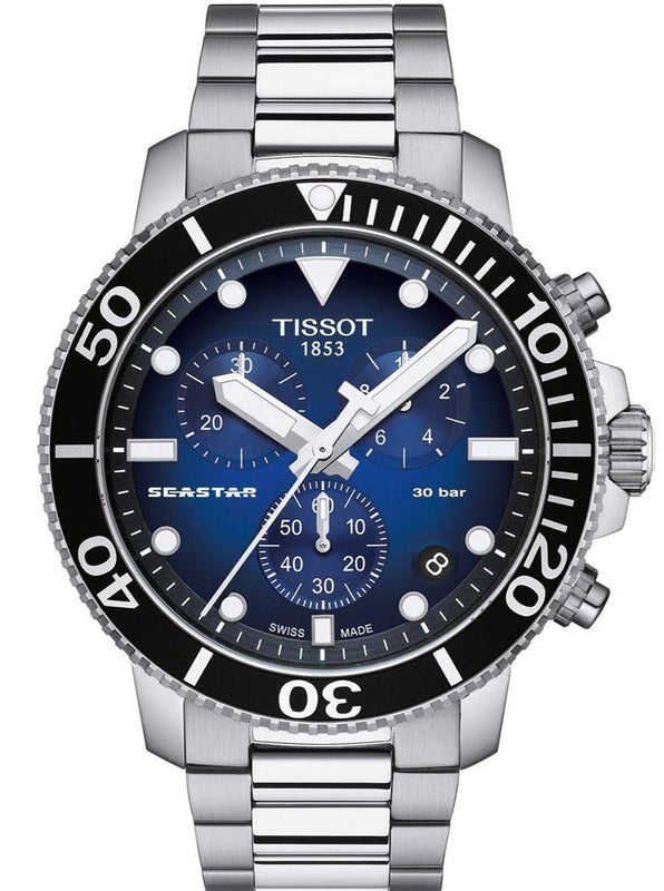  Shop Authentic Tissot Seastar 1000 Chronograph Driver Blue Dial Silver Steel Strap Watch For Men - T120.417.11.041.01 - Luxxuri