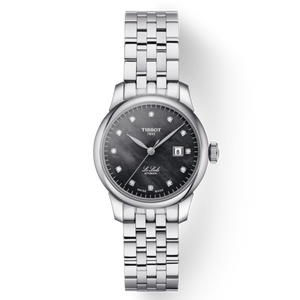  Shop Authentic Tissot Le Locle Automatic Diamonds Mother of Pearl Black Dial Silver Steel Strap Watch For Women - T006.207.11.126.00 - Luxxuri