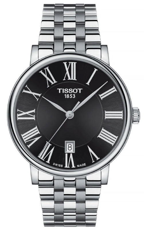 Shop Authentic Tissot Carson Premium Black Dial Silver Steel Strap Watch For Men - T122.410.11.053.00 - Luxxuri