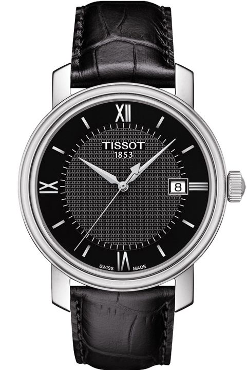  Shop Authentic Tissot T Classic Bridgeport Black Dial Black Leather Strap Watch For Men - T097.410.16.058.00 - Luxxuri