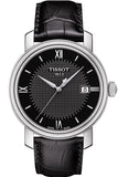  Shop Authentic Tissot T Classic Bridgeport Black Dial Black Leather Strap Watch For Men - T097.410.16.058.00 - Luxxuri