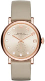  Shop Authentic Marc Jacobs Baker Rose Gold Dial Grey Leather Strap Watch for Women - MBM1400 - Luxxuri