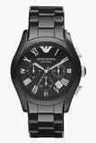  Shop Authentic Emporio Armani Valente Chronograph Black Dial Black Ceramic Strap Watch For Men - AR1400 - Luxxuri