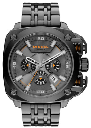  Shop Authentic Diesel BAMF Chronograph Gray Dial Gray Steel Strap Watch For Men - DZ7344 - Luxxuri