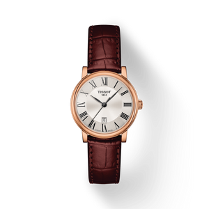  Shop Authentic Tissot Carson Premium Lady Silver Dial Brown Leather Strap Watch For Women - T122.210.36.033.00 - Luxxuri